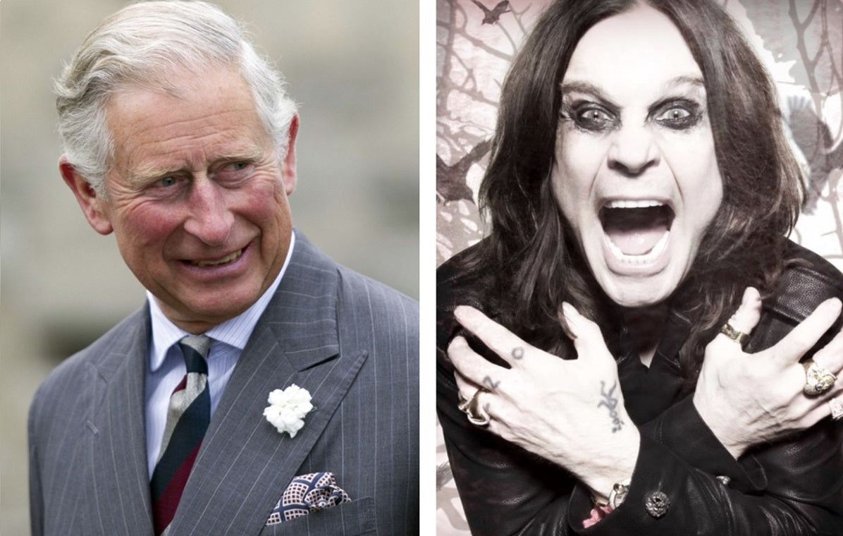 Prince Charles and Ozzy Osbourne.