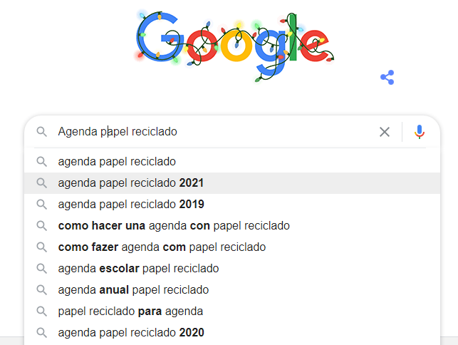 Google search bar.
