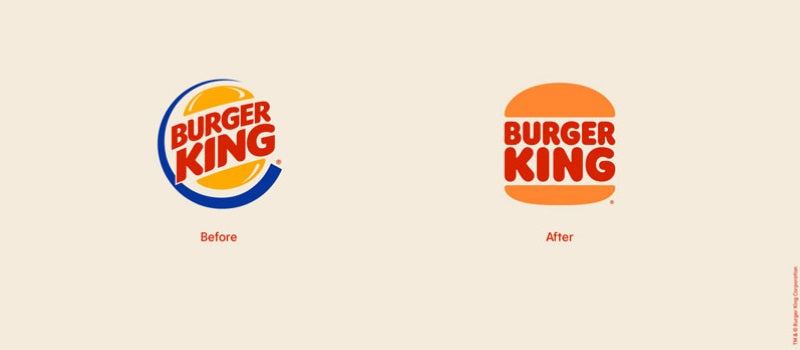 Burger King rebranding.