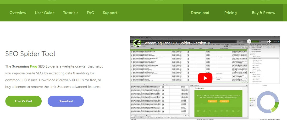 ScreamingFrog website.