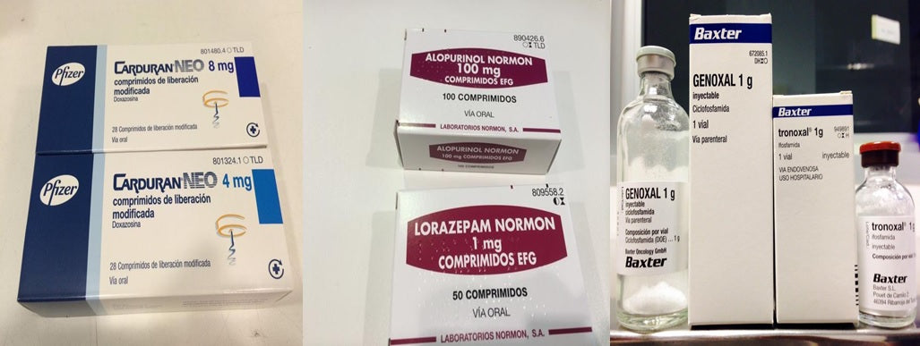 Examples of iso-appearance in medications.