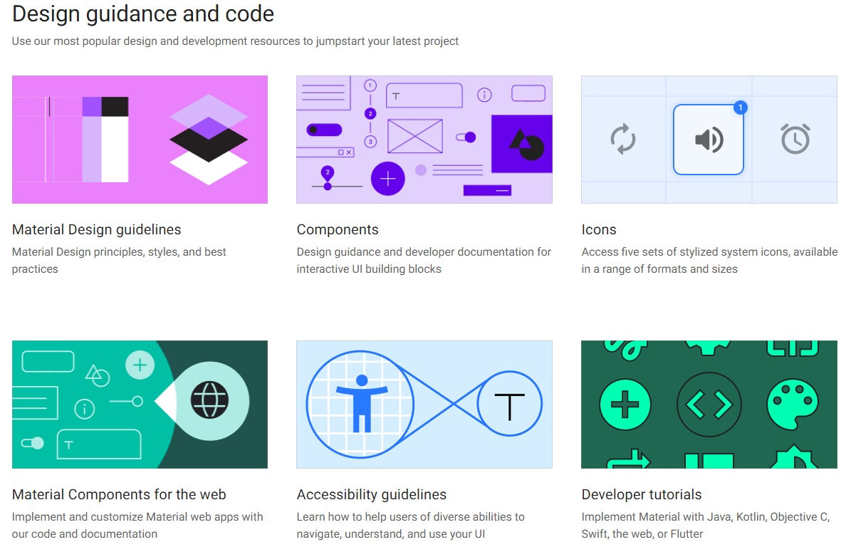 Example of Google's Material IO tools.