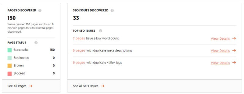 Continuation of FREED website analysis example