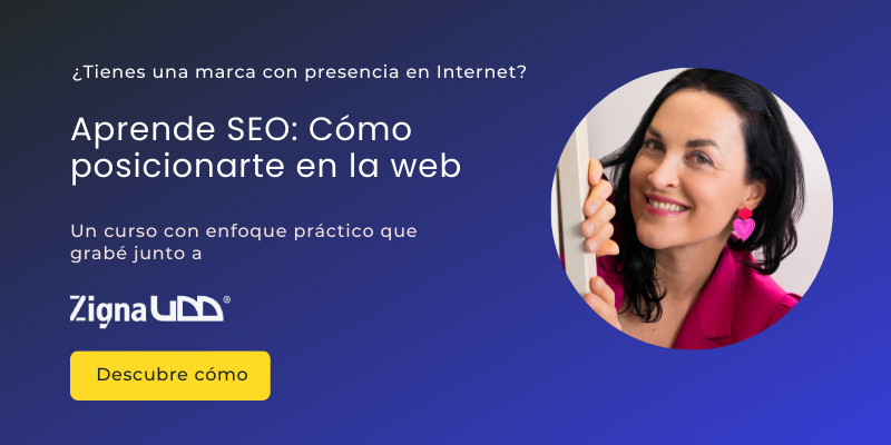 SEO course banner: How to position yourself on the web
