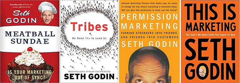 Seth Godin marketing book covers